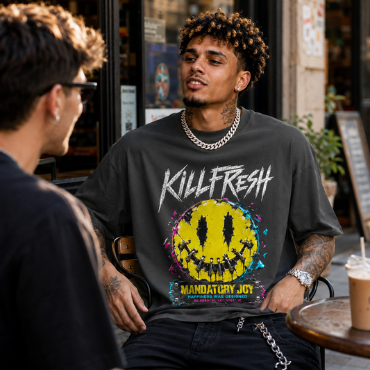 Mandatory Joy Oversized Streetwear Tee