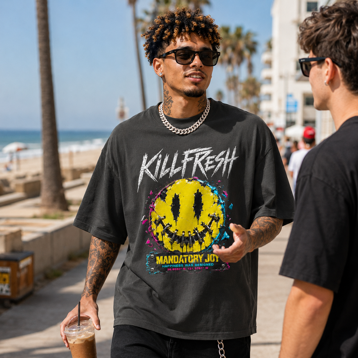 Mandatory Joy Oversized Streetwear Tee