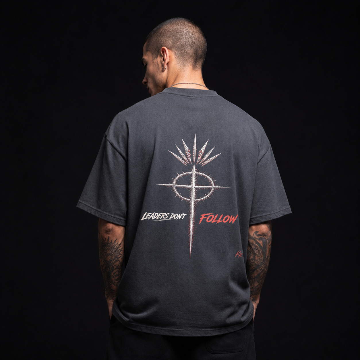 Stitched Identity Oversized Heavyweight Streetwear Tee