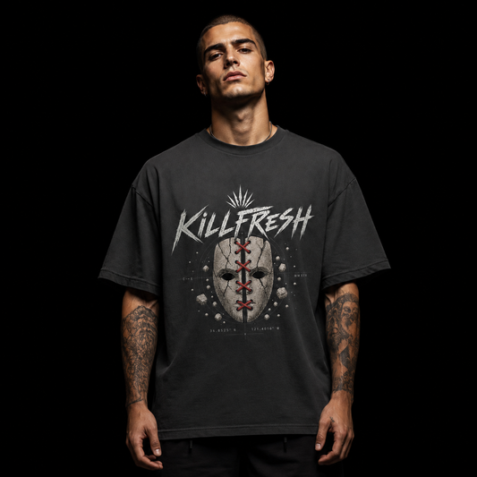 Stitched Identity Oversized Heavyweight Streetwear Tee