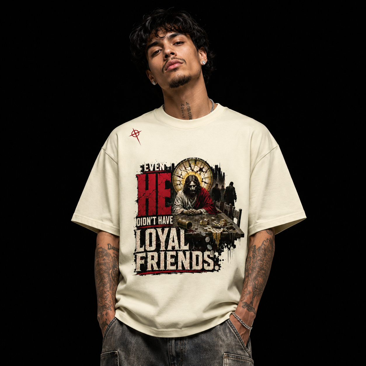 Even HE Didn’t Have Loyal Friends Oversized Streetwear Tee