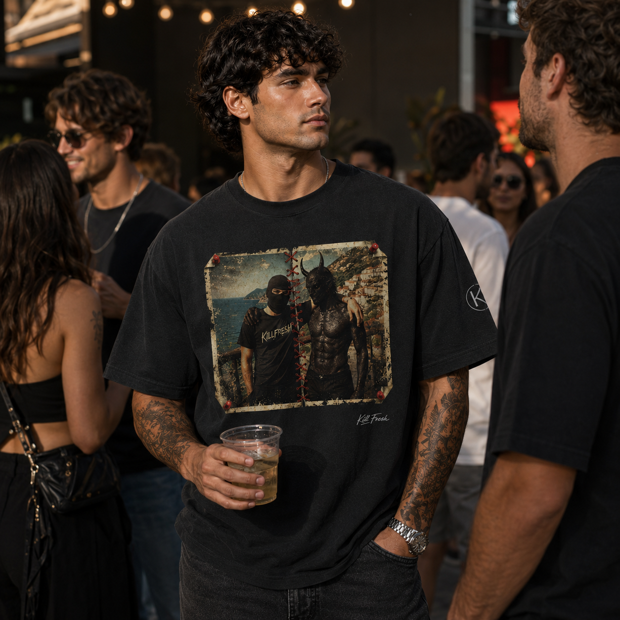Conflicted Heavyweight Oversized Graphic Tee