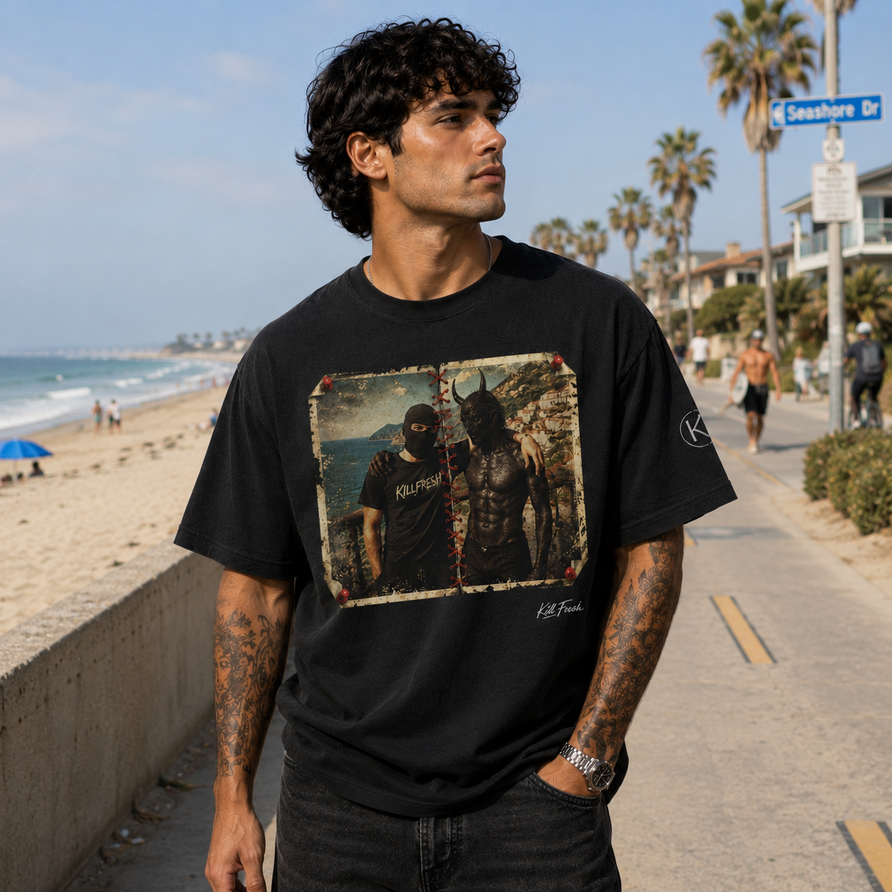Conflicted Heavyweight Oversized Graphic Tee