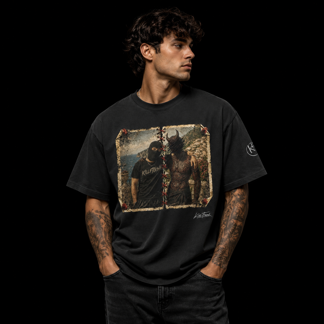Conflicted Heavyweight Oversized Graphic Tee