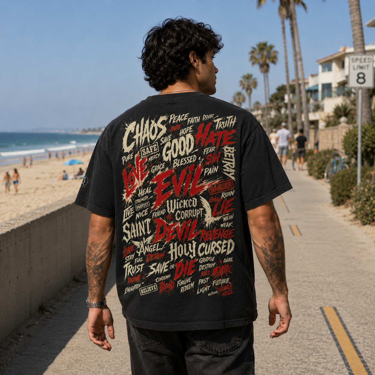 Conflicted Heavyweight Oversized Graphic Tee