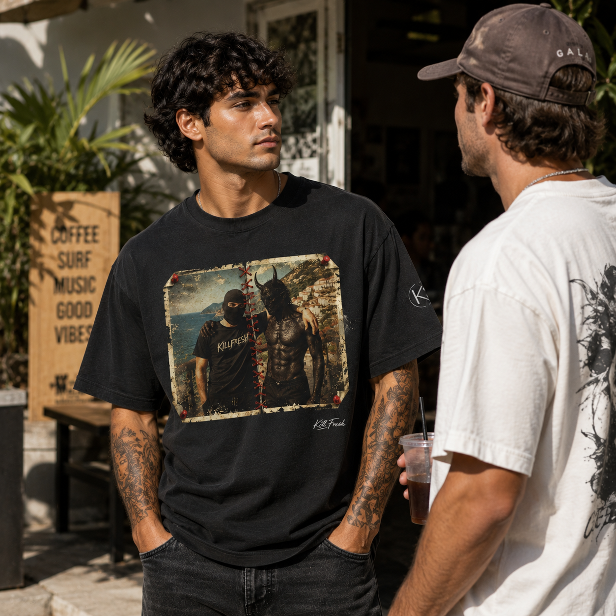Conflicted Heavyweight Oversized Graphic Tee
