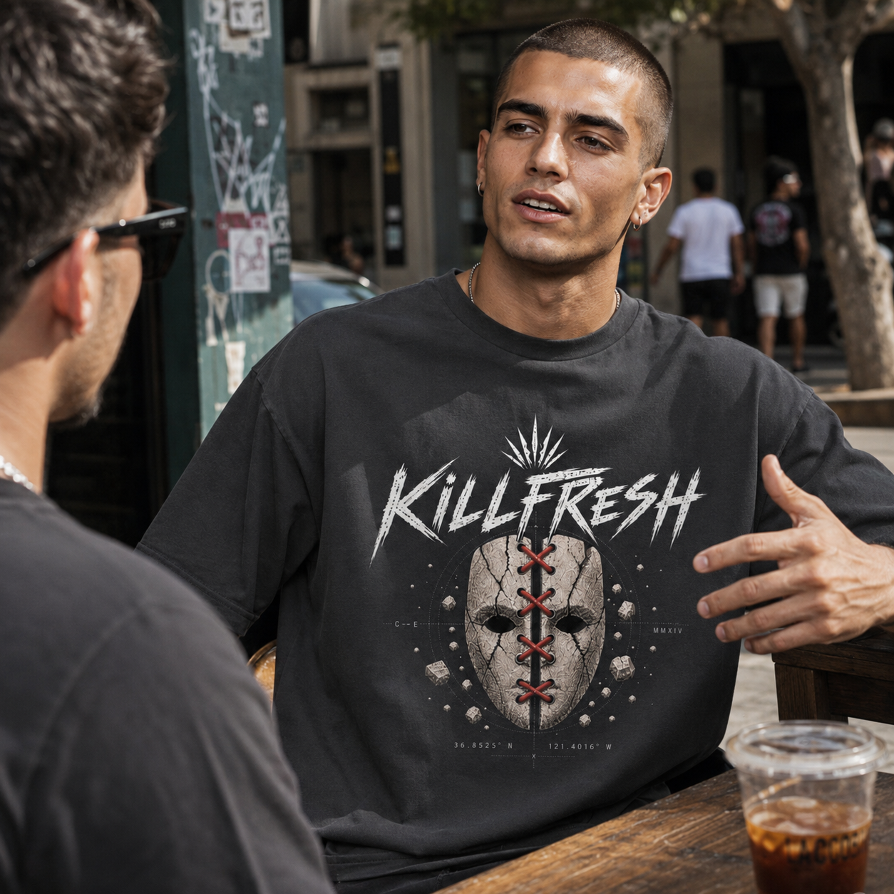 Stitched Identity Oversized Heavyweight Streetwear Tee